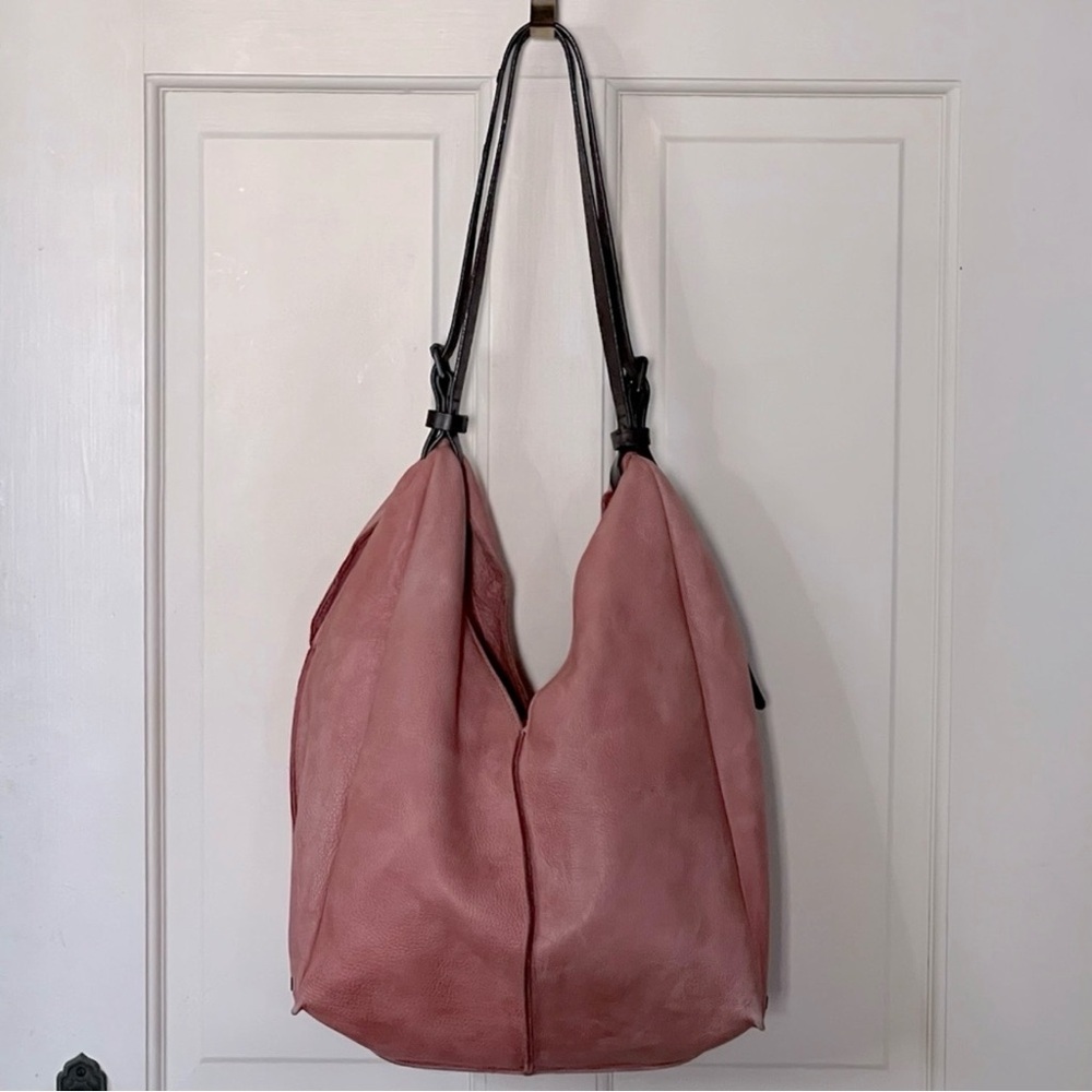 Holding Horses leather shoulder bag.